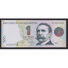 ARGENTINA COL. 734a BILLETE DE 1 PESO CONVERTIBLE MUY BUENO